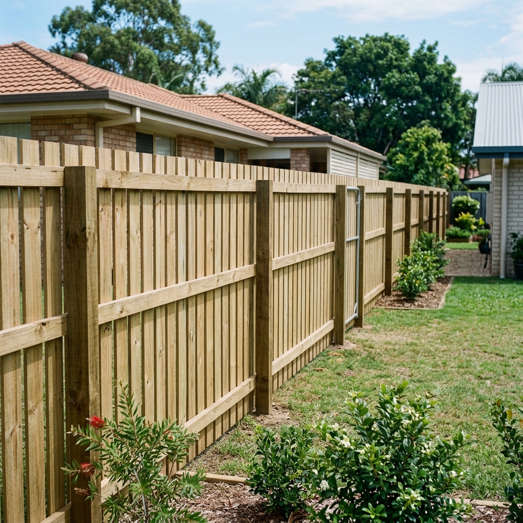 Timber Paling Fencing